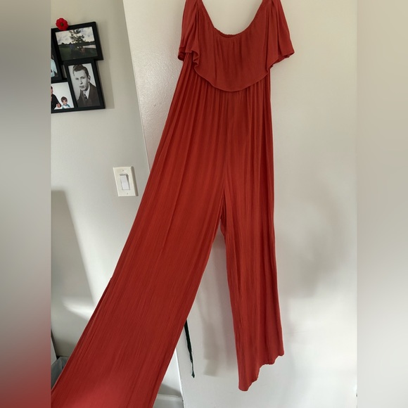 Coral/Pink Halter Top Romper Women’s S/M EUC - Picture 3 of 6